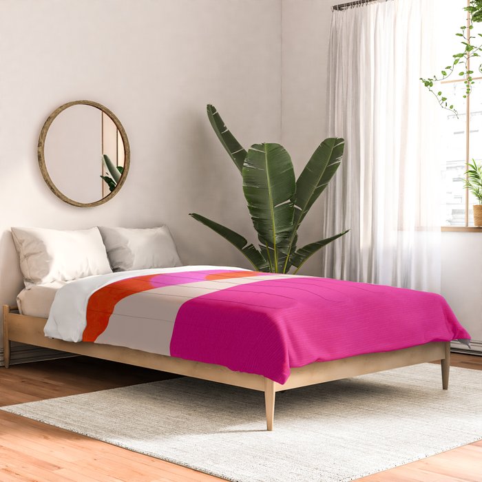 relations II -shapes minimal painting abstract Comforter Gallery Image 2
