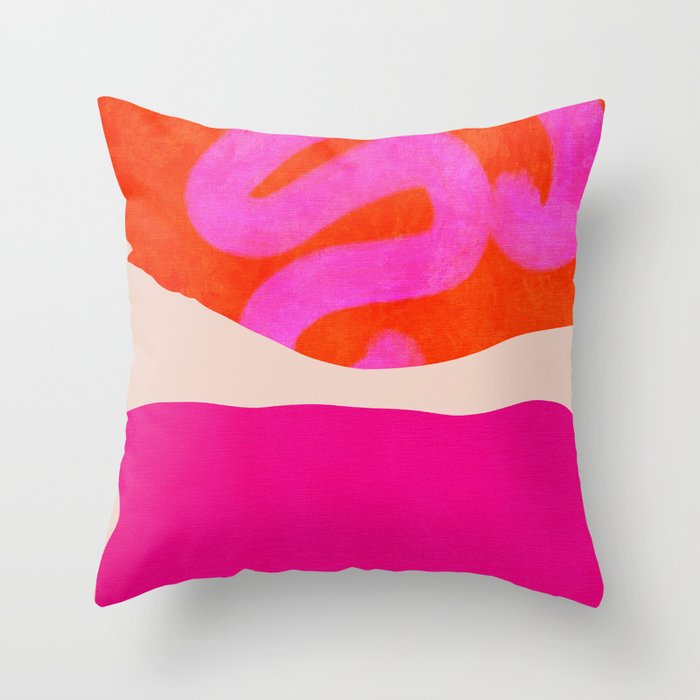 relations II -shapes minimal painting abstract Throw Pillow Gallery Image 6