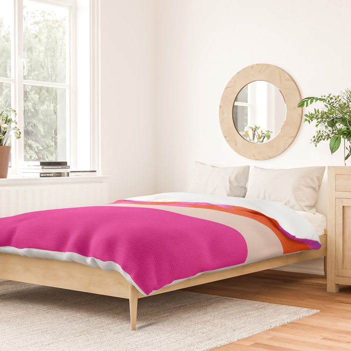 relations II -shapes minimal painting abstract Duvet Cover Gallery Image 2