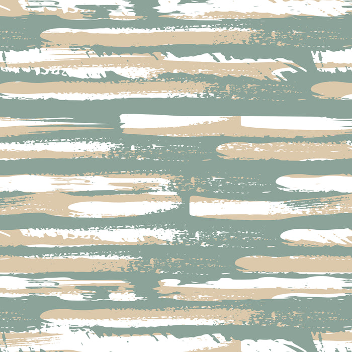 Colorful Stripes, Green and Beige, Abstract Art Coffee Mug Gallery Image 2