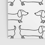 Dachshund in black-white Poster Gallery Image 3