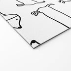 Dachshund in black-white Welcome Mat Gallery Image 2
