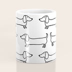 Dachshund in black-white Coffee Mug Gallery Image 4