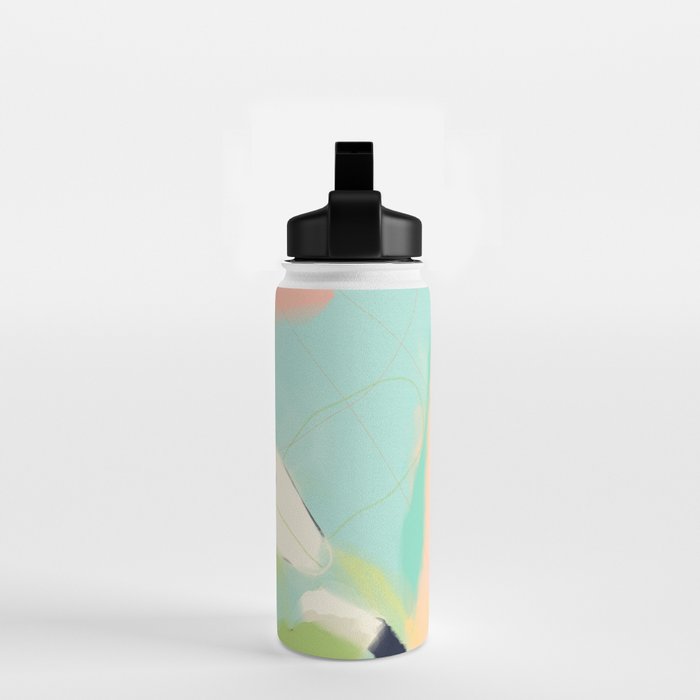 minimal floral abstract art Water Bottle Gallery Image 2