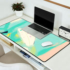 minimal floral abstract art Desk Mat Gallery Image 2
