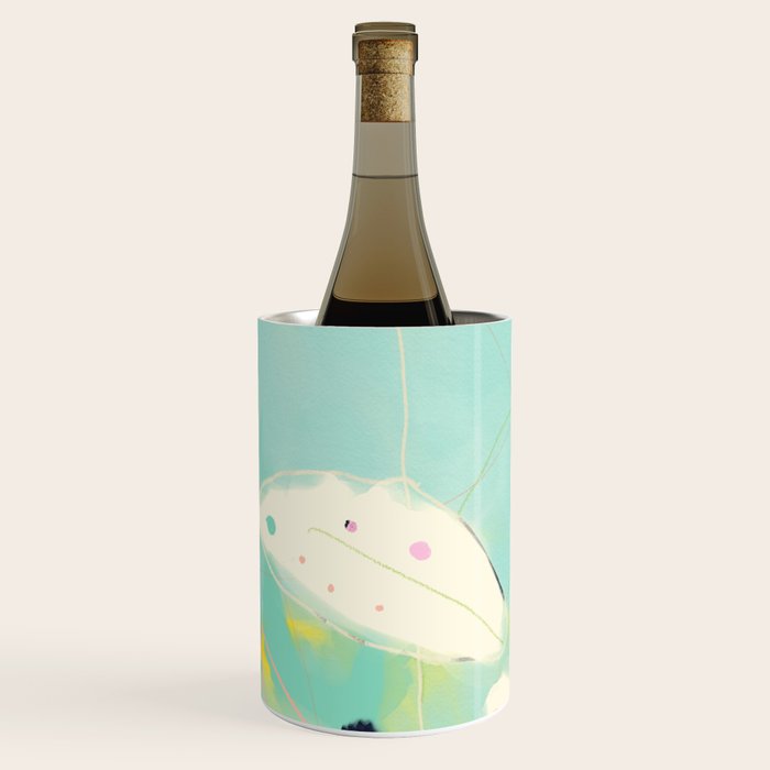 minimal floral abstract art Wine Chiller Gallery Image 1