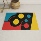 Mid Century Modern Geometric Abstract Rug Gallery Image 1