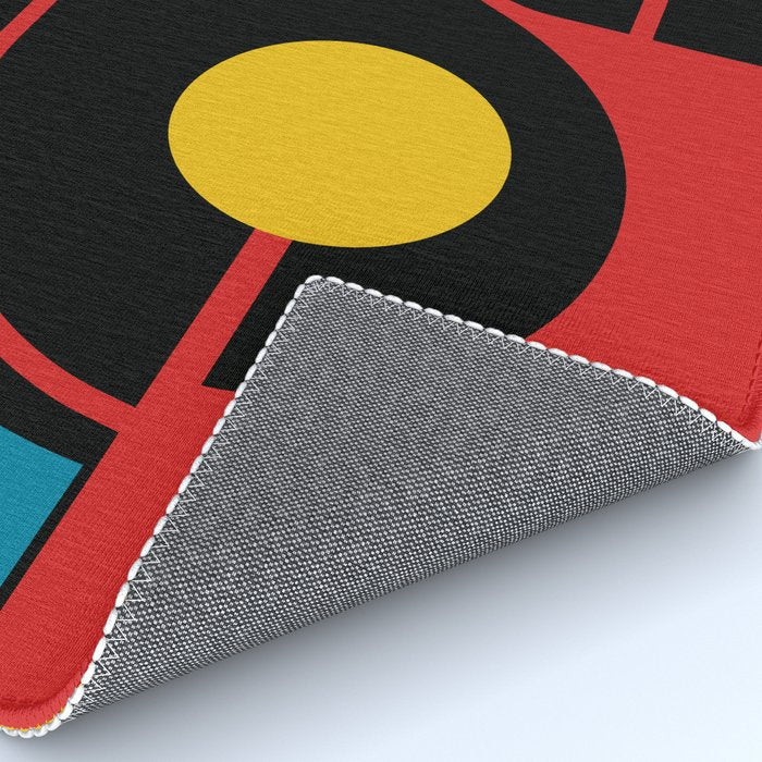 Mid Century Modern Geometric Abstract Rug Gallery Image 4