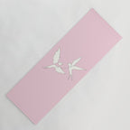 Two Swallows Line Art Yoga Mat Gallery Image 1