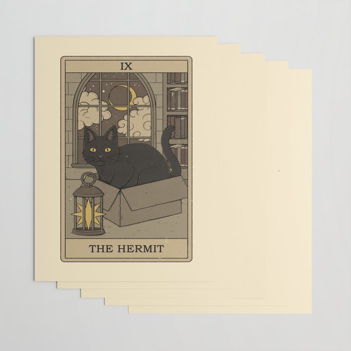 The Hermit - Cats Tarot Wrapping Paper Gallery Image 3