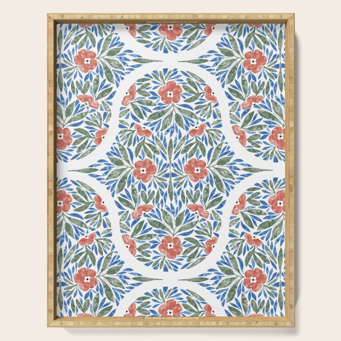 Nature Bouquet Charm Serving Tray Gallery Image 1