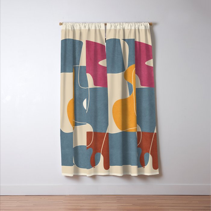 Organic Rhythms 4 Window Curtain Gallery Image 3