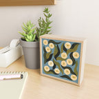Blue Floral Mini Art Print Gallery Image 2