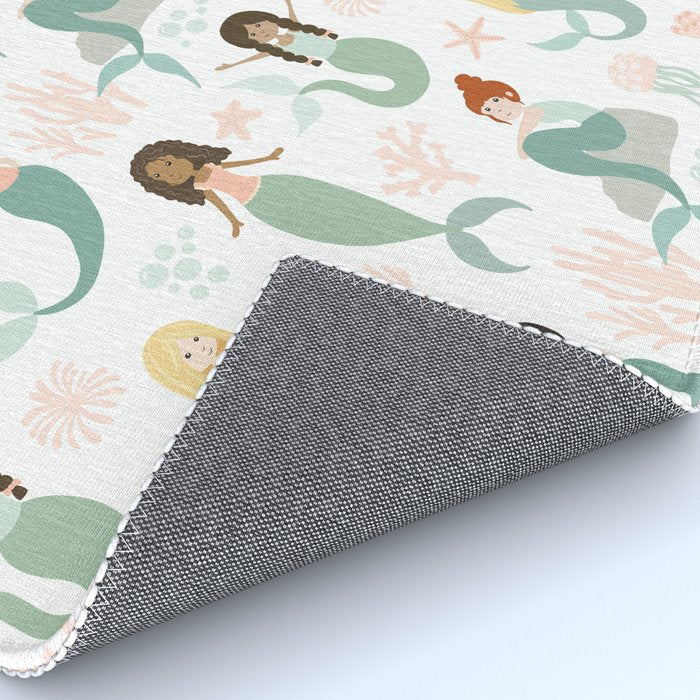 Mermaid Friends, Mermaid Art, Little Mermaids, Mermaid Decor, Nursery Rug Gallery Image 4