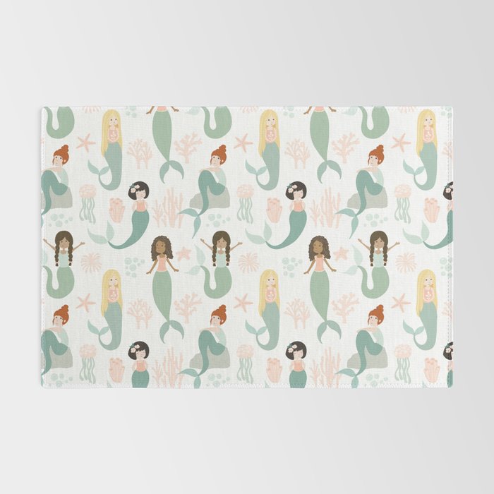 Mermaid Friends, Mermaid Art, Little Mermaids, Mermaid Decor, Nursery Rug Gallery Image 2