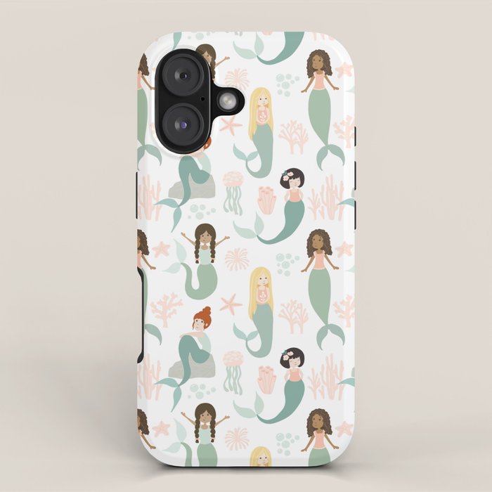 Mermaid Friends, Mermaid Art, Little Mermaids, Mermaid Decor, Nursery iPhone Case Gallery Image 1