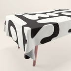 Abstract Black&White Cutouts Tablecloth Gallery Image 1