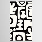 Abstract Black&White Cutouts Tablecloth Gallery Image 2