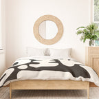 Abstract Black&White Cutouts Duvet Cover Gallery Image 3