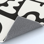 Abstract Black&White Cutouts Rug Gallery Image 4