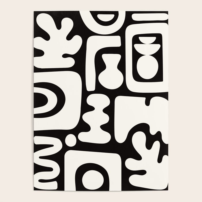 Abstract Black&White Cutouts Poster Gallery Image 4
