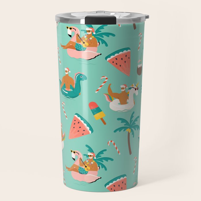 Hot Santa on vacation Travel Mug Gallery Image 1