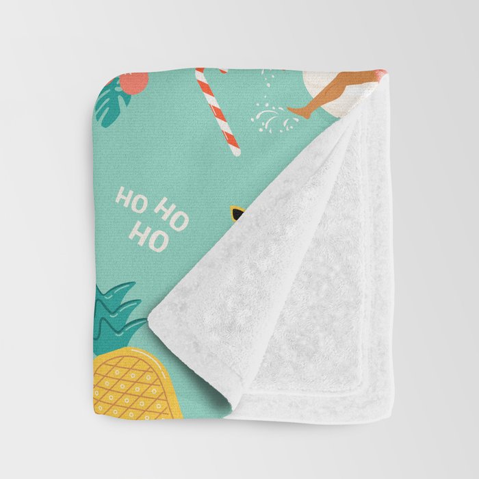 Hot Santa on vacation Throw Blanket Gallery Image 3