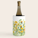 Yellow Scandinavian Wildflowers  Meadow  Wine Chiller Gallery Image 2