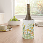 Yellow Scandinavian Wildflowers  Meadow  Wine Chiller Gallery Image 4