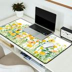 Yellow Scandinavian Wildflowers  Meadow  Desk Mat Gallery Image 2