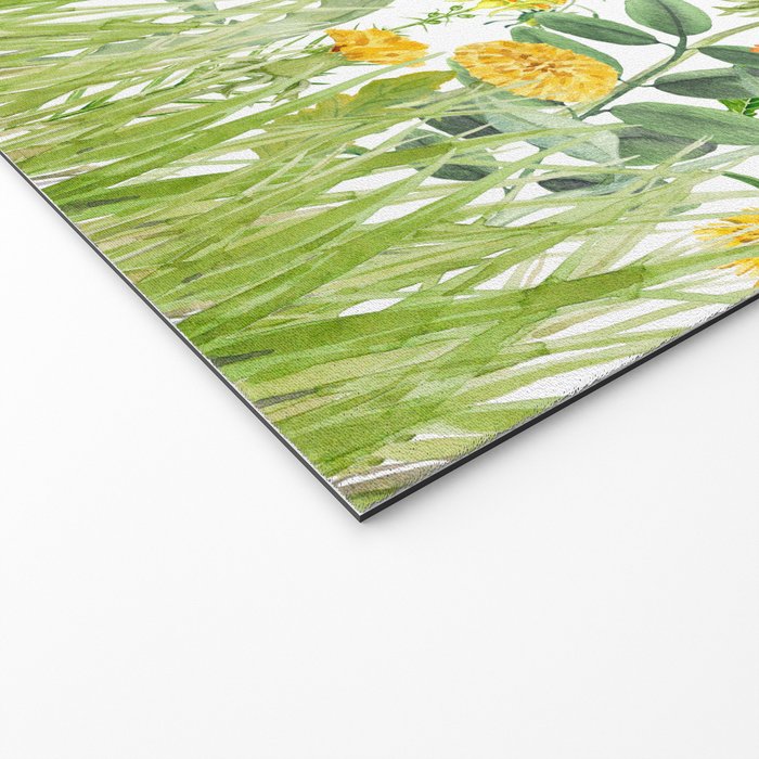 Yellow Scandinavian Wildflowers  Meadow  Welcome Mat Gallery Image 2