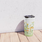 Yellow Scandinavian Wildflowers  Meadow  Travel Mug Gallery Image 4