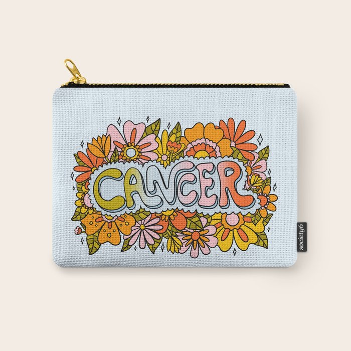 Cancer Flowers Carry All Pouch Gallery Image 1