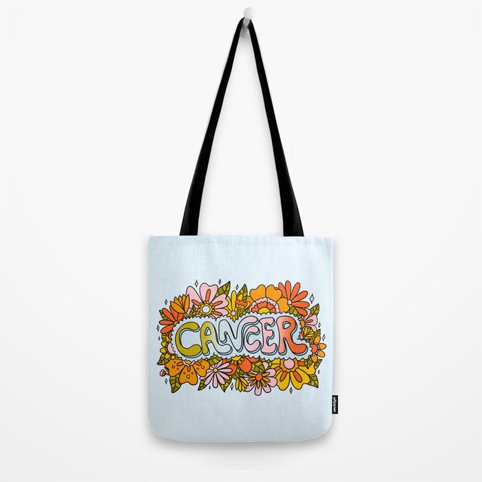 Cancer Flowers Tote Bag Gallery Image 2
