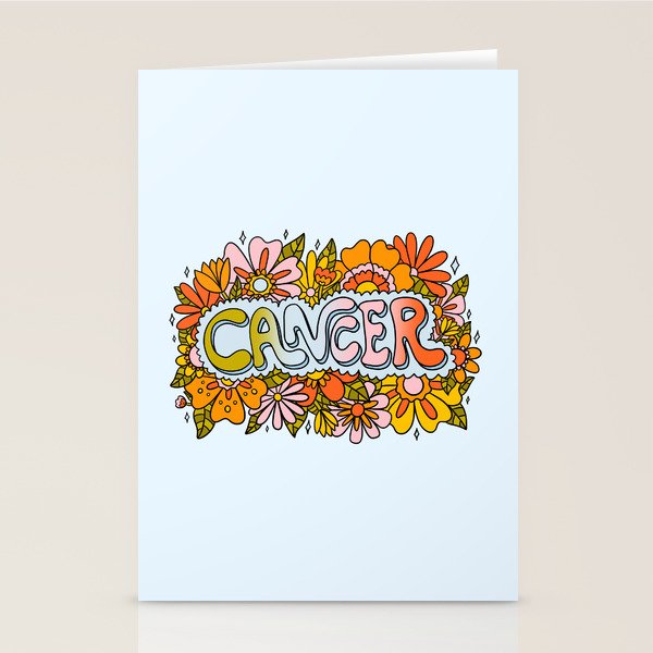 Cancer Flowers Stationery Card Gallery Image 2