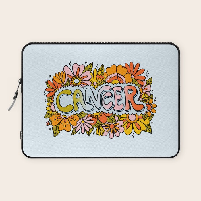 Cancer Flowers Laptop Sleeve Gallery Image 1