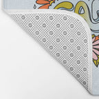 Cancer Flowers Bath Mat Gallery Image 2