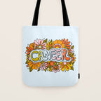 Cancer Flowers Tote Bag Gallery Image 1