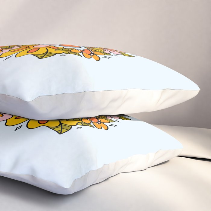 Cancer Flowers Pillow Sham Gallery Image 3