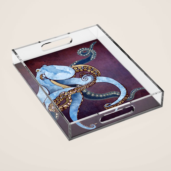 Metallic Octopus III Acrylic Tray Gallery Image 1