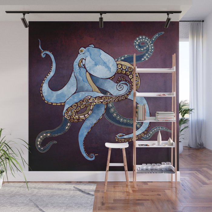 Metallic Octopus III Wall Mural Gallery Image 1