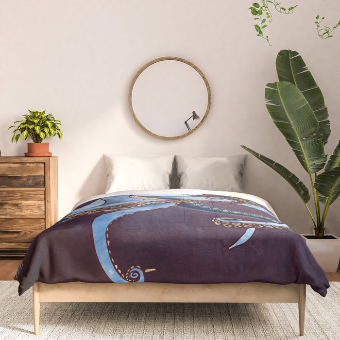 Metallic Octopus III Comforter Gallery Image 3