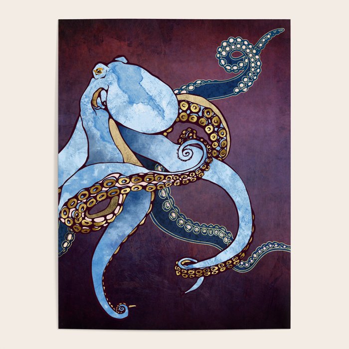 Metallic Octopus III Poster Gallery Image 4