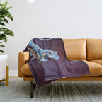 Metallic Octopus III Throw Blanket Gallery Image 1