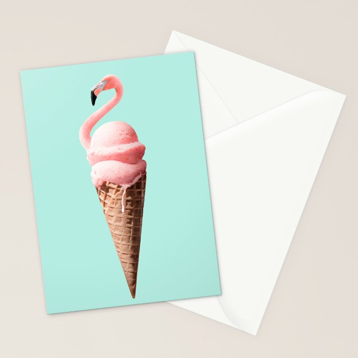 FLAMINGO CONE Stationery Card Gallery Image 2