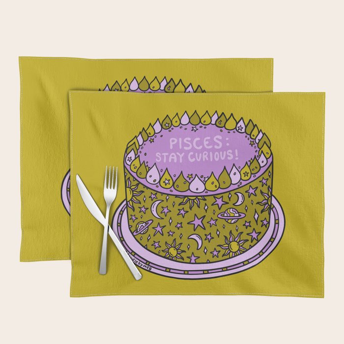 Pisces Cake Placemat Gallery Image 1