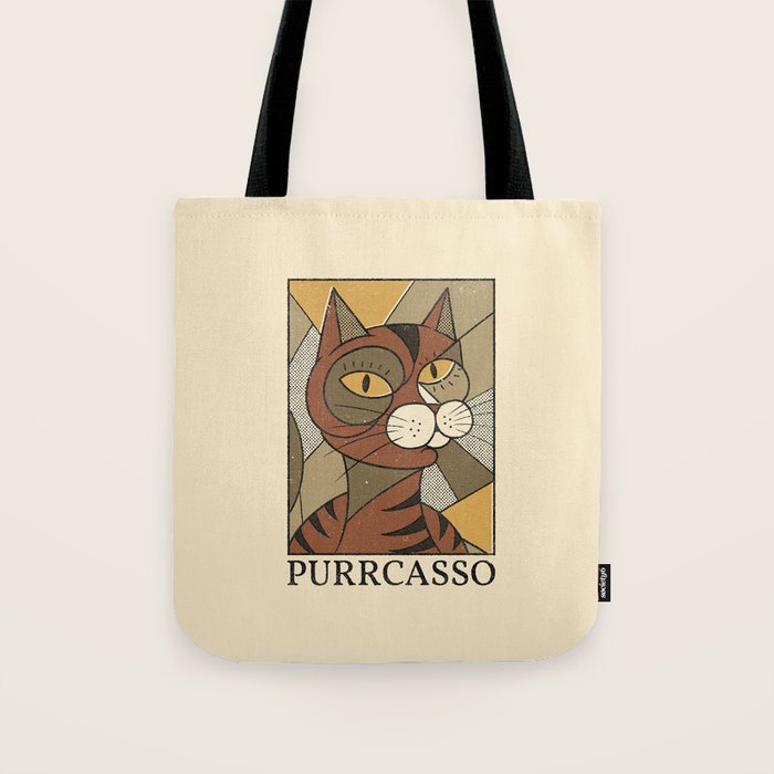 Purrcasso Tote Bag Gallery Image 1