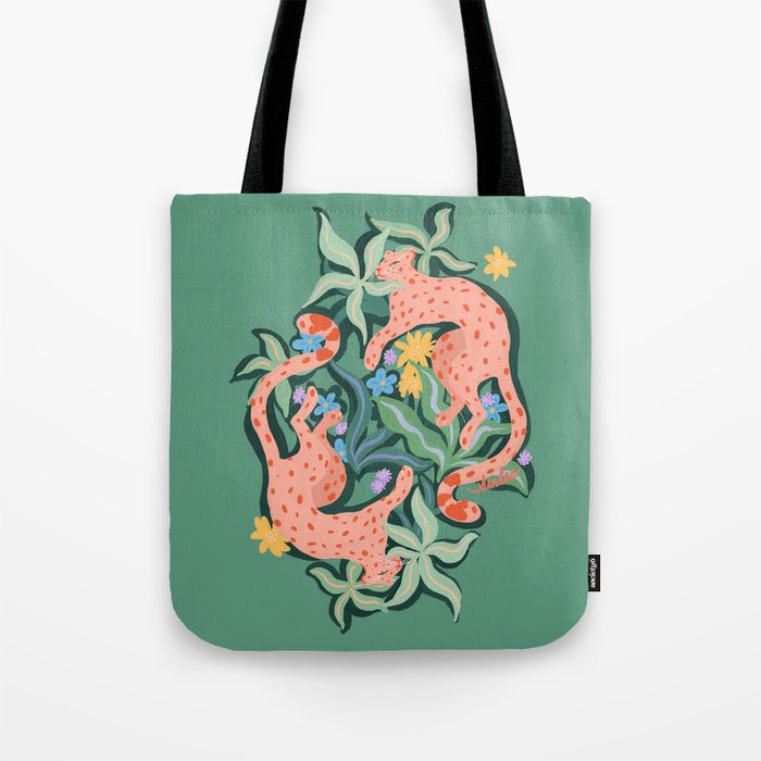 Wild Blush Cheetahs Tote Bag Gallery Image 1