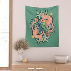 Wild Blush Cheetahs Wall Tapestry Gallery Image 2