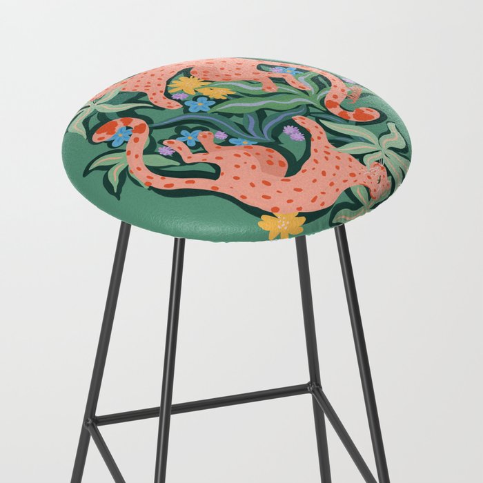 Wild Blush Cheetahs Stool Gallery Image 2